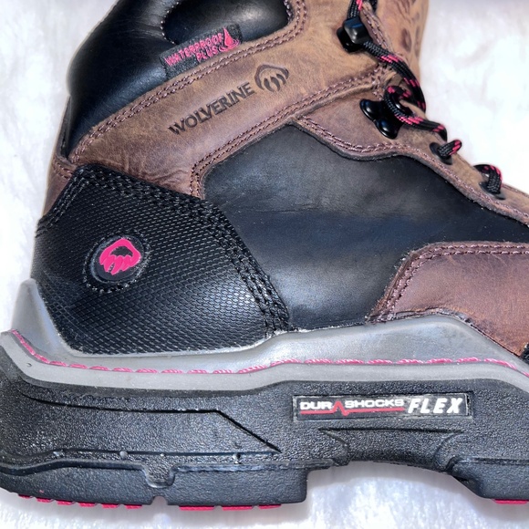 Wolverine Raider’s Dura Shocks Flex Water Proof Men’s Leather Boots Size 11M